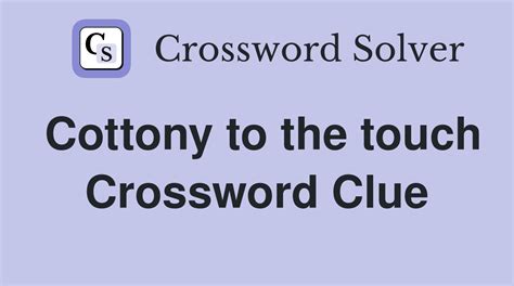 touch crossword clue